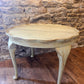 Refurbished hand painted round coffee table in Versailles - The Barn Shed