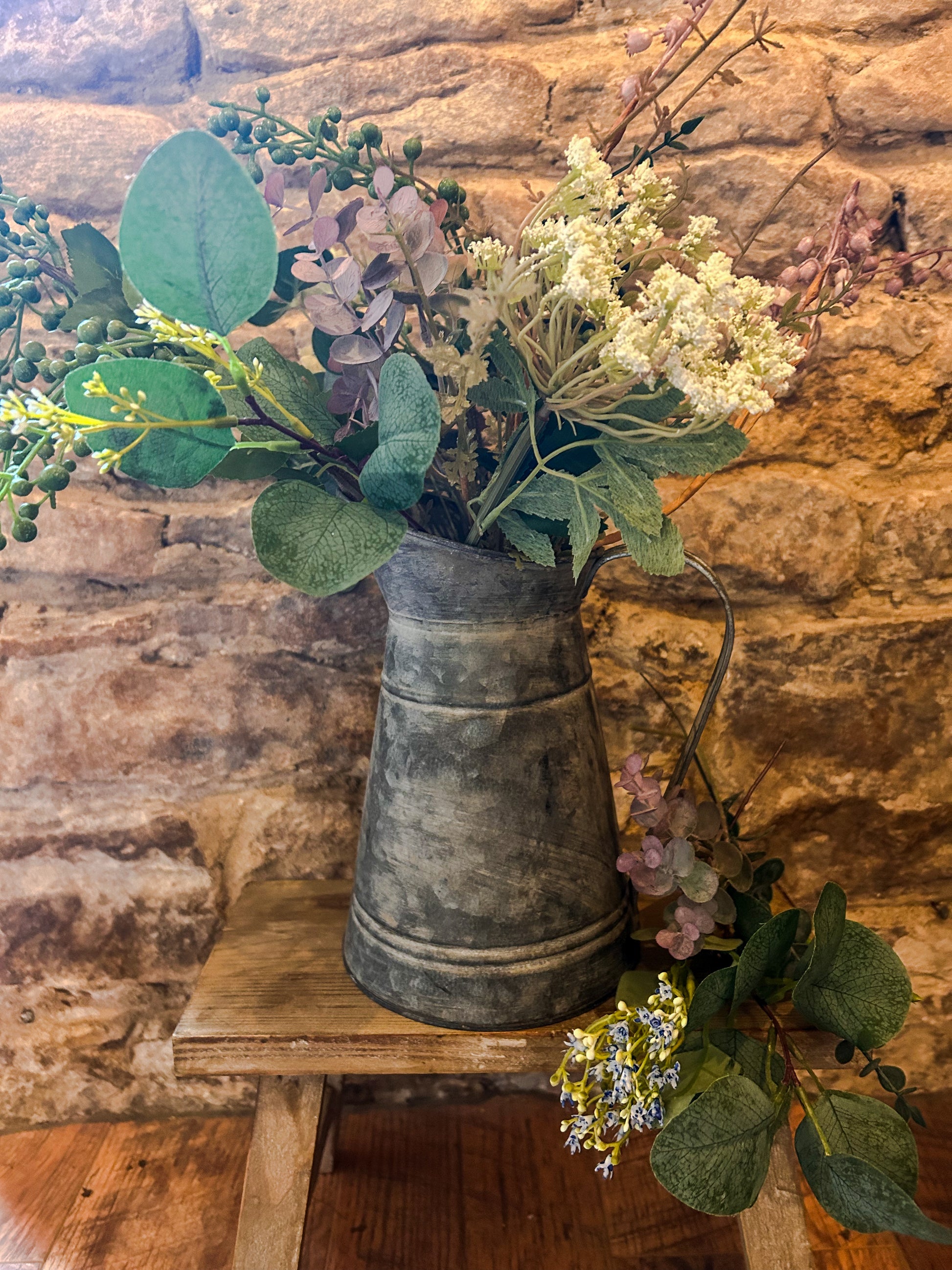 Zinc Distressed Jug- Small - The Barn Shed