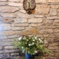 Hand painted hall table with gold leaf - The Barn Shed