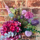 Purple Hydrangea Faux Flower arrangement - The Barn Shed