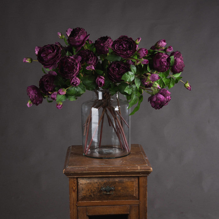 Mixed Purple Peony Rose - The Barn Shed