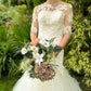 Faux Wedding Flowers-Hydrangea, Thistle and Poppy Wedding Bouquet