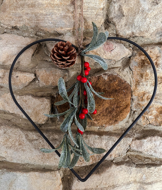 Berry Heart Wreath - The Barn Shed