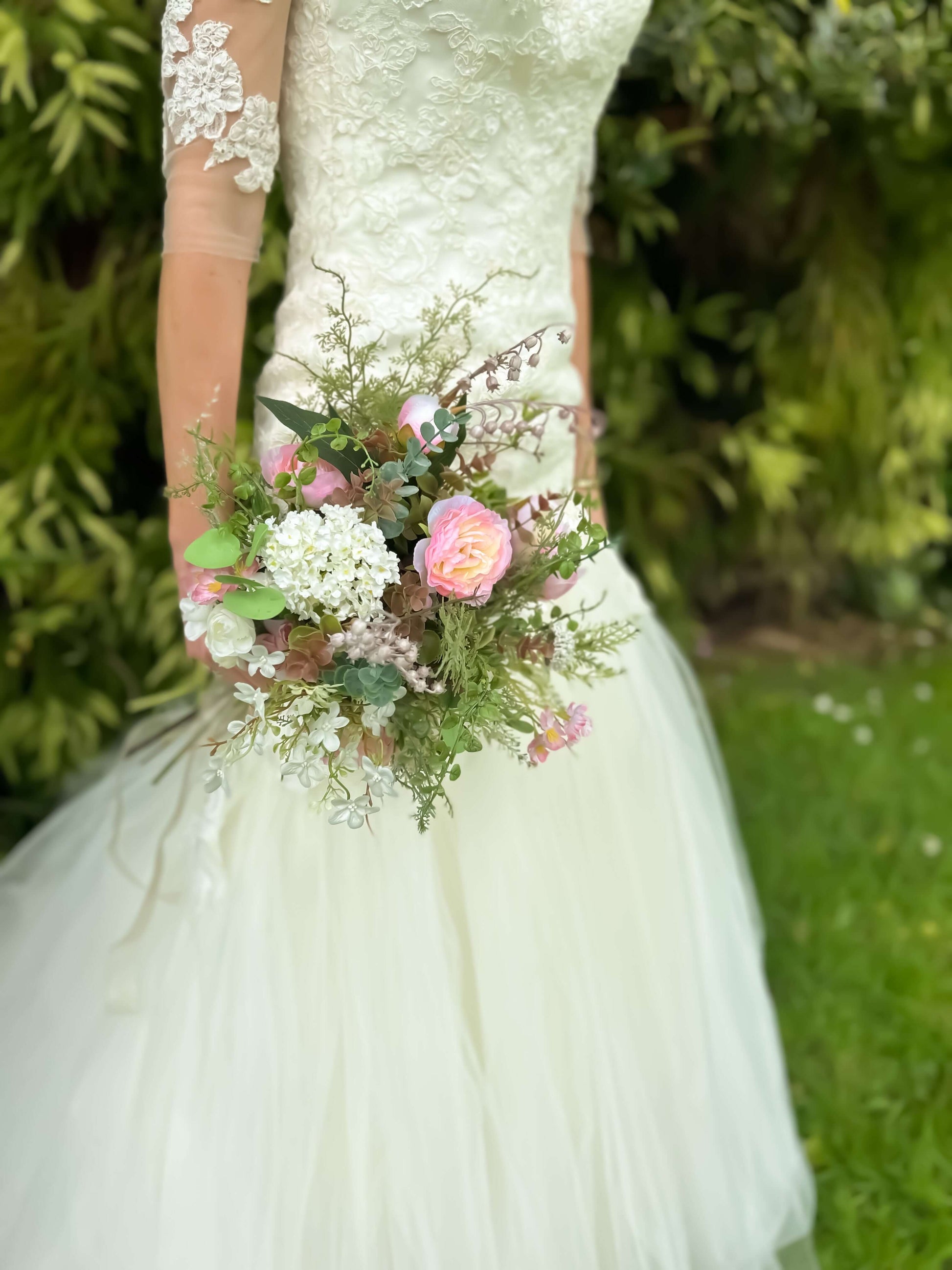 Faux Wedding Flowers -Pink Blush Wedding Bouquet