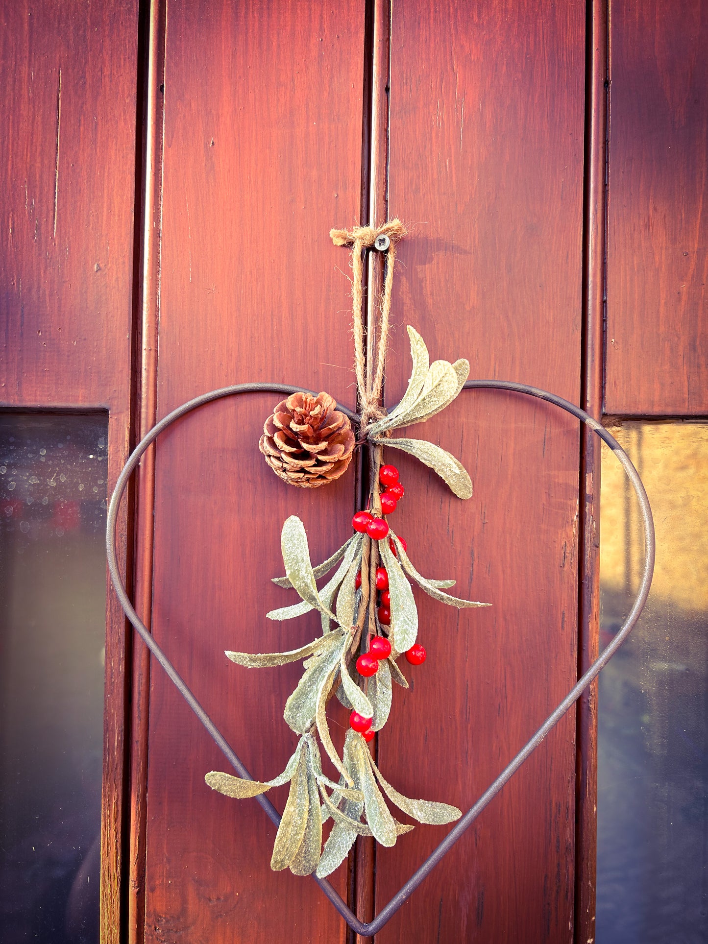 Berry Heart Wreath - The Barn Shed