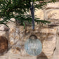 Glass cracked vintage effect baubles -various sizes and colours - The Barn Shed