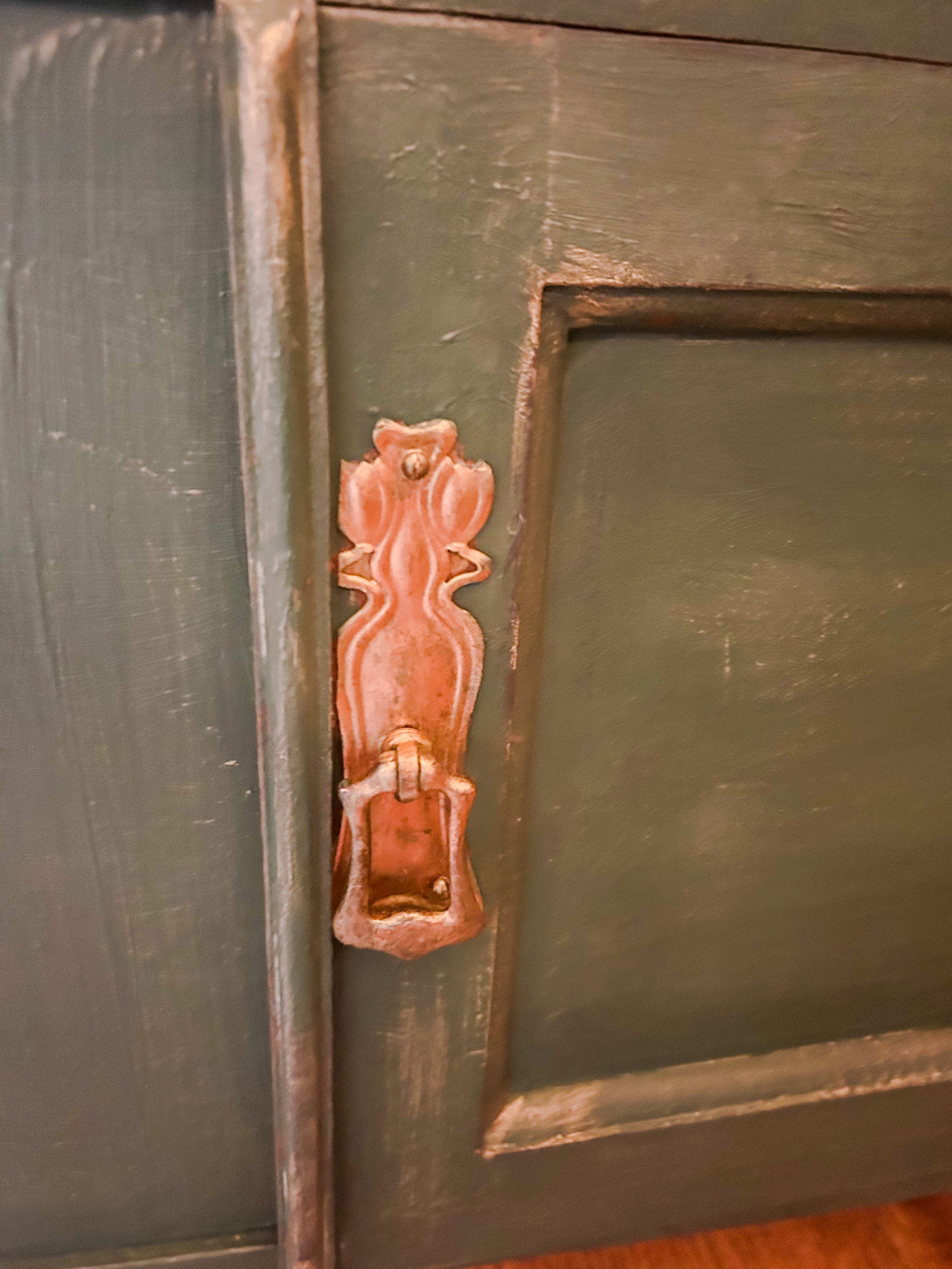 Refurbished Hand Painted Amsterdam Green Sideboard - The Barn Shed