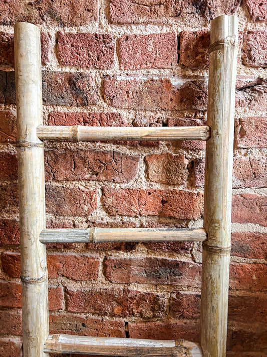 Bamboo Display Ladder With 4 Rungs - The Barn Shed