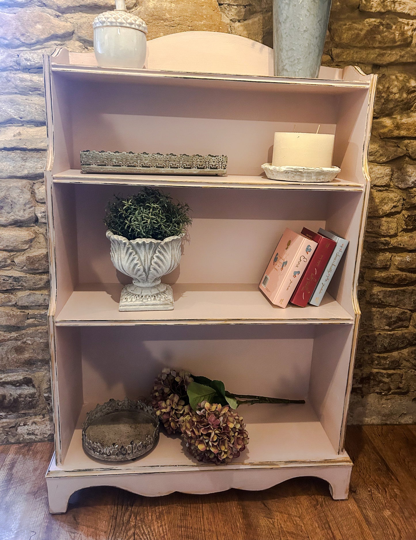 Refurbished, hand painted book case - The Barn Shed