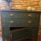 Refurbished Hand Painted Amsterdam Green Sideboard - The Barn Shed