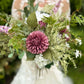 Faux Wedding Flowers-Purple, Lilac and White Soft Wedding Bouquet