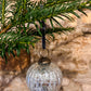 Glass cracked vintage effect baubles -various sizes and colours - The Barn Shed