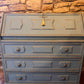 Refurbished Hand Painted Sideboard in Duck Egg Blue with Writing Desk - The Barn Shed