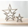 Grey hanging wooden star-in various sizes - The Barn Shed