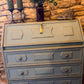 Refurbished Hand Painted Sideboard in Duck Egg Blue with Writing Desk - The Barn Shed