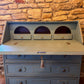 Refurbished Hand Painted Sideboard in Duck Egg Blue with Writing Desk - The Barn Shed