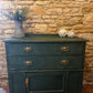 Refurbished Hand Painted Amsterdam Green Sideboard - The Barn Shed