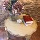 Refurbished hand painted round coffee table in Versailles - The Barn Shed