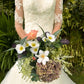 Faux Wedding Flowers-Hydrangea, Thistle and Poppy Wedding Bouquet