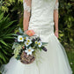 Faux Wedding Flowers-Hydrangea, Thistle and Poppy Wedding Bouquet