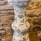 Overly distressed faux stone candlestick - The Barn Shed