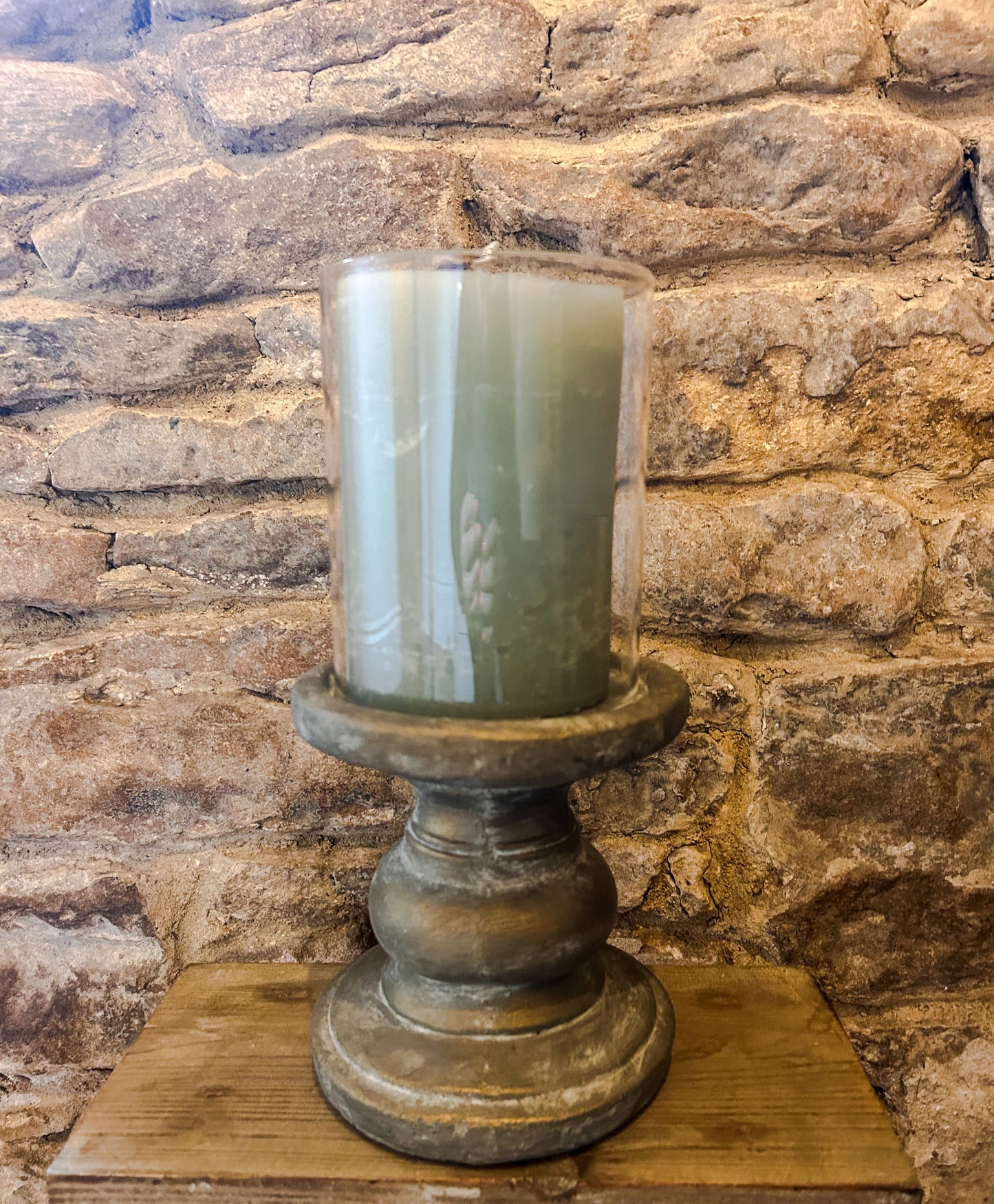 Rustic Hurricane candleholder - The Barn Shed