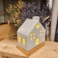 LED House decoration on wooden base - The Barn Shed