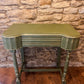 Refurbished Hand Painted Olive Green Hall table - The Barn Shed