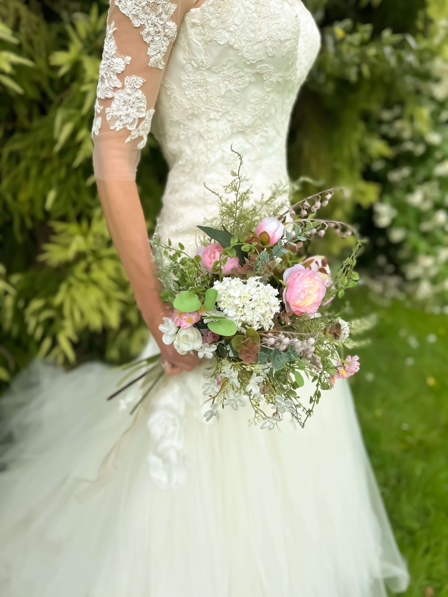 Faux Wedding Flowers -Pink Blush Wedding Bouquet