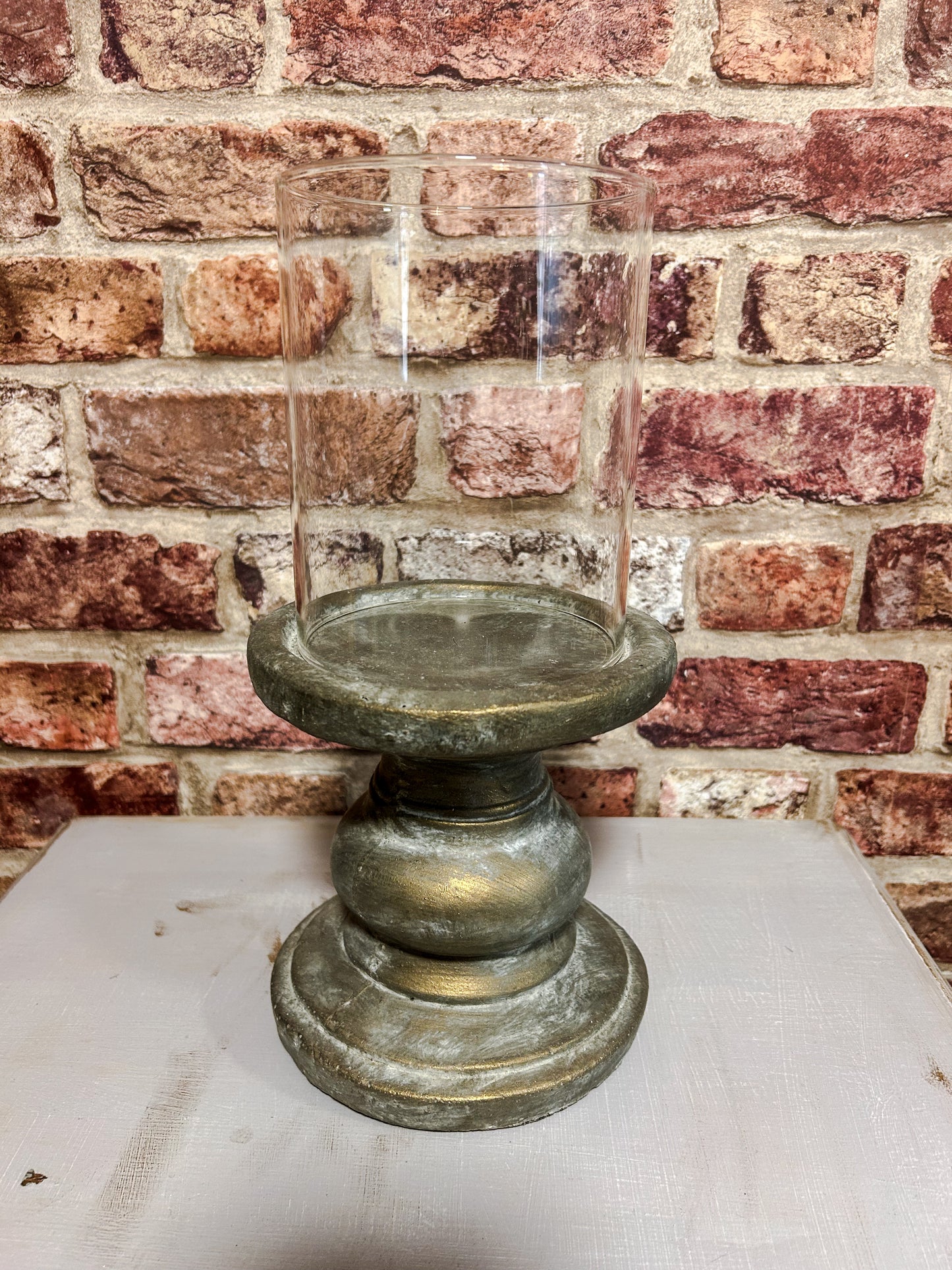 Rustic Hurricane candleholder - The Barn Shed