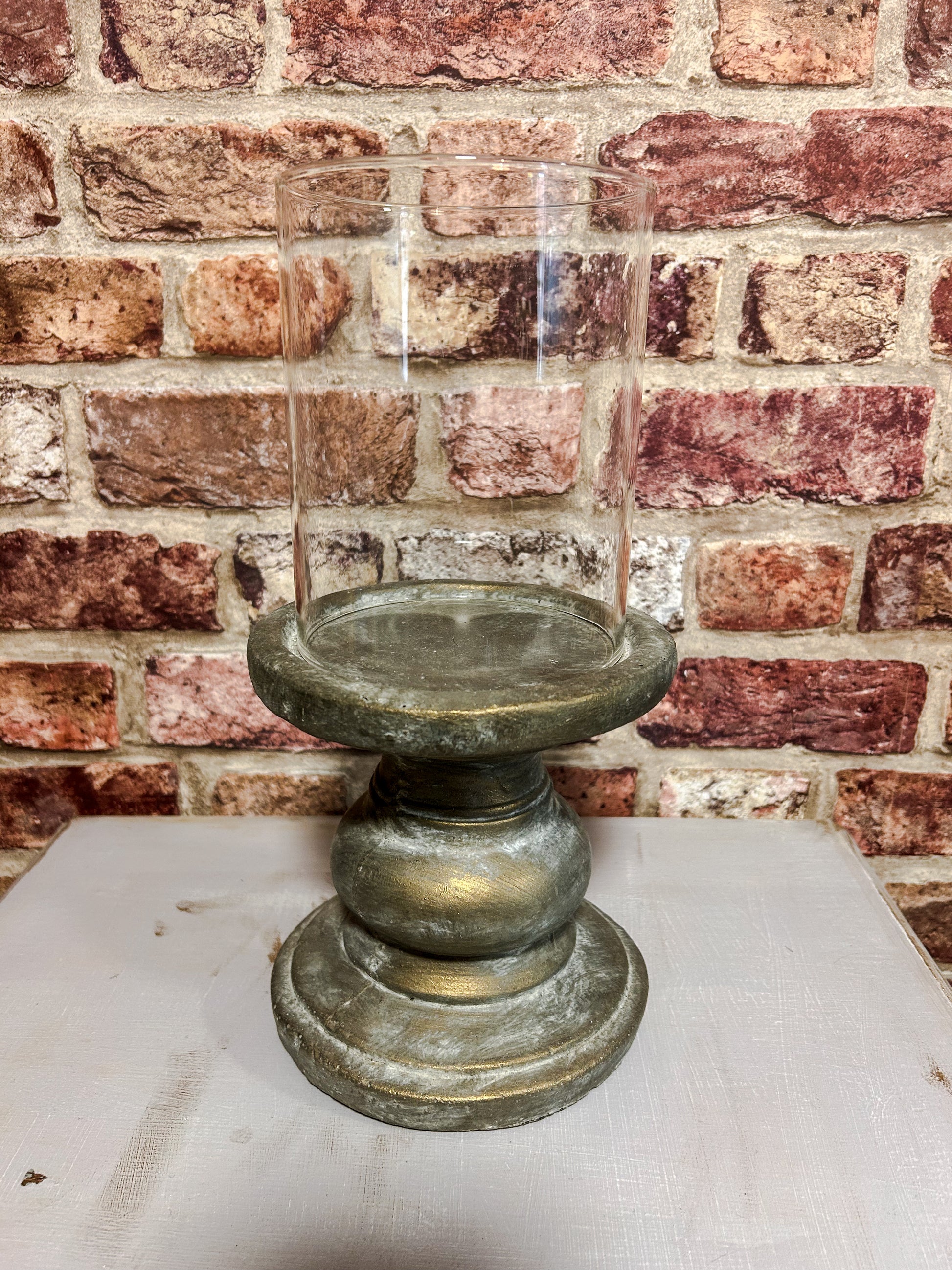 Rustic Hurricane candleholder - The Barn Shed