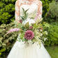 Faux Wedding Flowers-Purple, Lilac and White Soft Wedding Bouquet