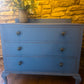 Rustic Country House Chest of Drawers in Greek Blue - The Barn Shed