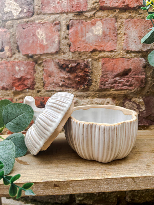 Rustic Glazed Pumpkin Pot - The Barn Shed