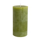 Rustic Pillar Candle Fern Green 7cmx13cm - The Barn Shed