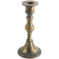 Brass distressed candlestick - The Barn Shed