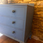 Rustic Country House Chest of Drawers in Greek Blue - The Barn Shed