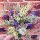 Faux Wedding Flowers-Faux Blue Thistle and Lavender Arrangement