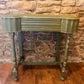 Refurbished Hand Painted Olive Green Hall table - The Barn Shed