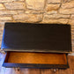 Refurbished Hand Painted Console Table in Athenian Black and Gold - The Barn Shed