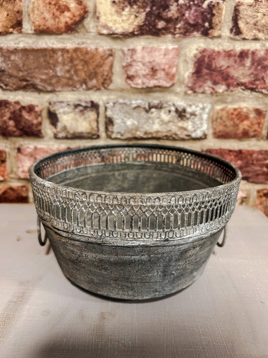 Zinc Planter with Handles