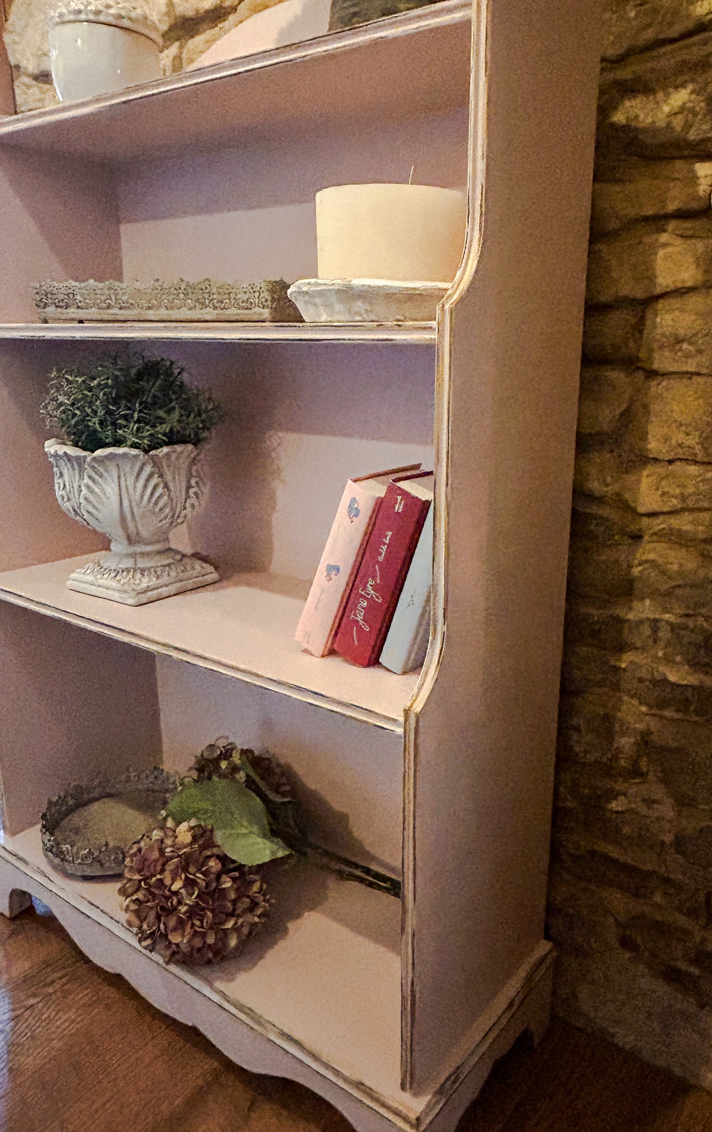 Refurbished, hand painted book case - The Barn Shed