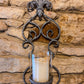 Rustic Metal Wall Candleholder - The Barn Shed