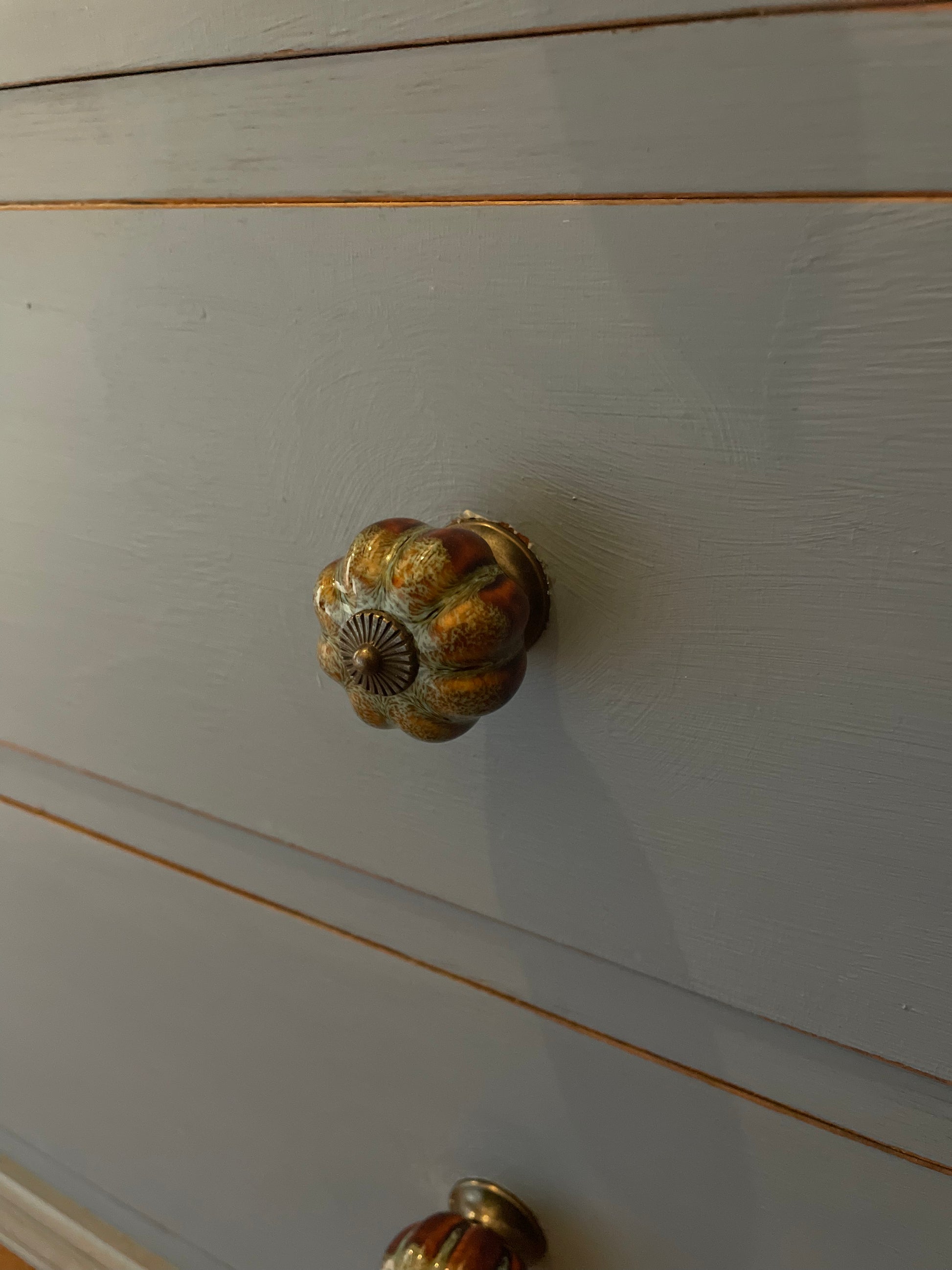 Rustic Country House Chest of Drawers in Greek Blue - The Barn Shed