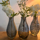 Small Rustic Glass Vase- Available in 3 Colours