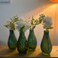 Small Rustic Glass Vase- Available in 3 Colours