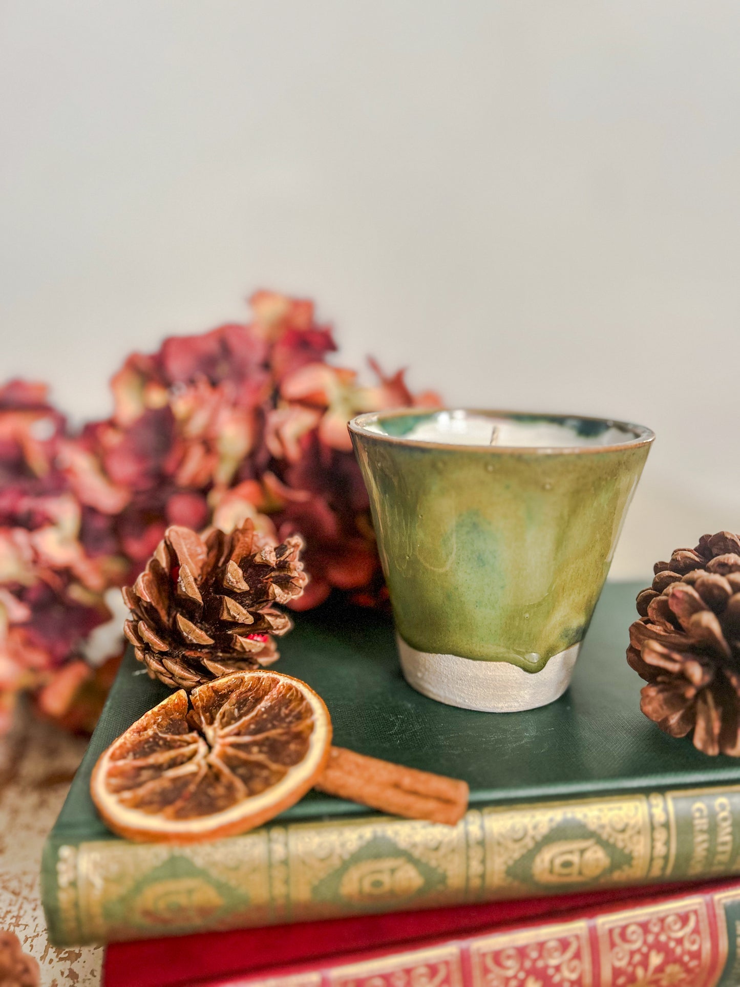 Rustic Handmade Candle - Ember| Cozy, Woodland Nature Scent in Reusable Pot