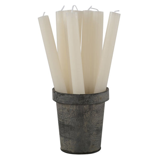 Ivory Rustic Dinner Candles