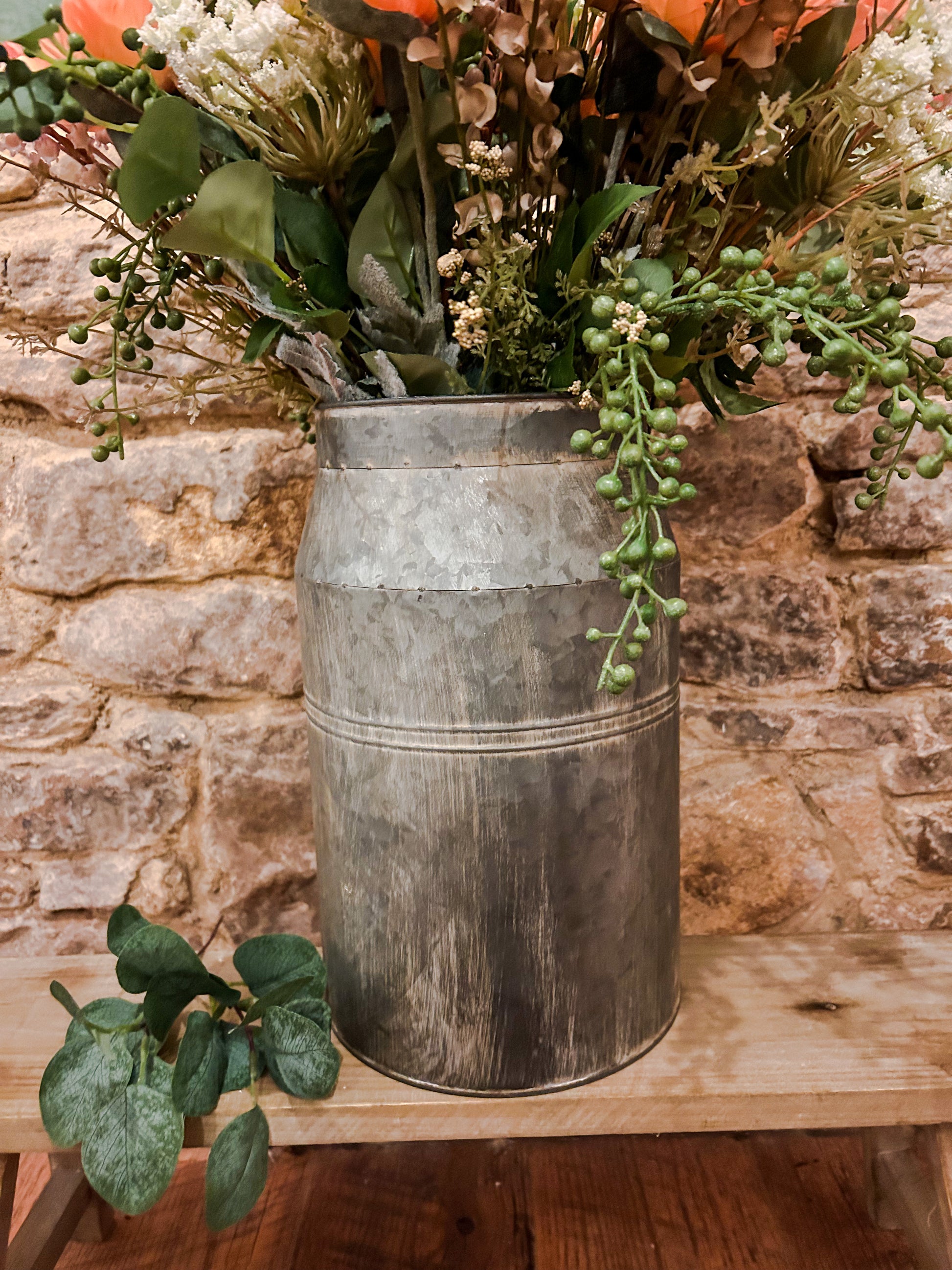 Zinc Churn Planter