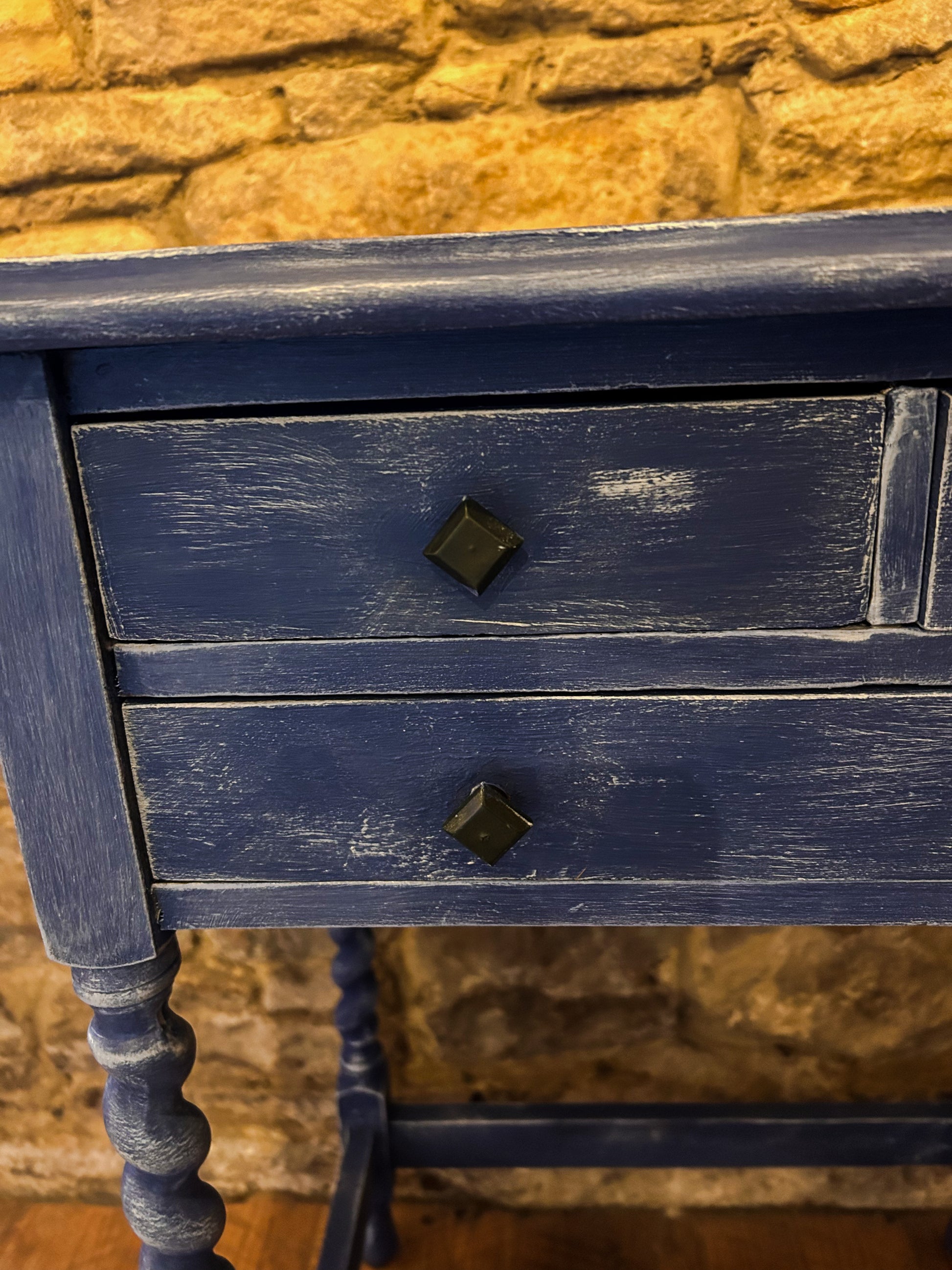 Refurbished Table with Drawers 